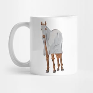 Halloween Chestnut Foal in Ghost Sheet Mug